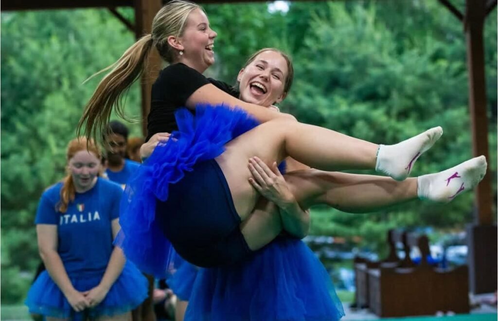 Camp Leaders having fun